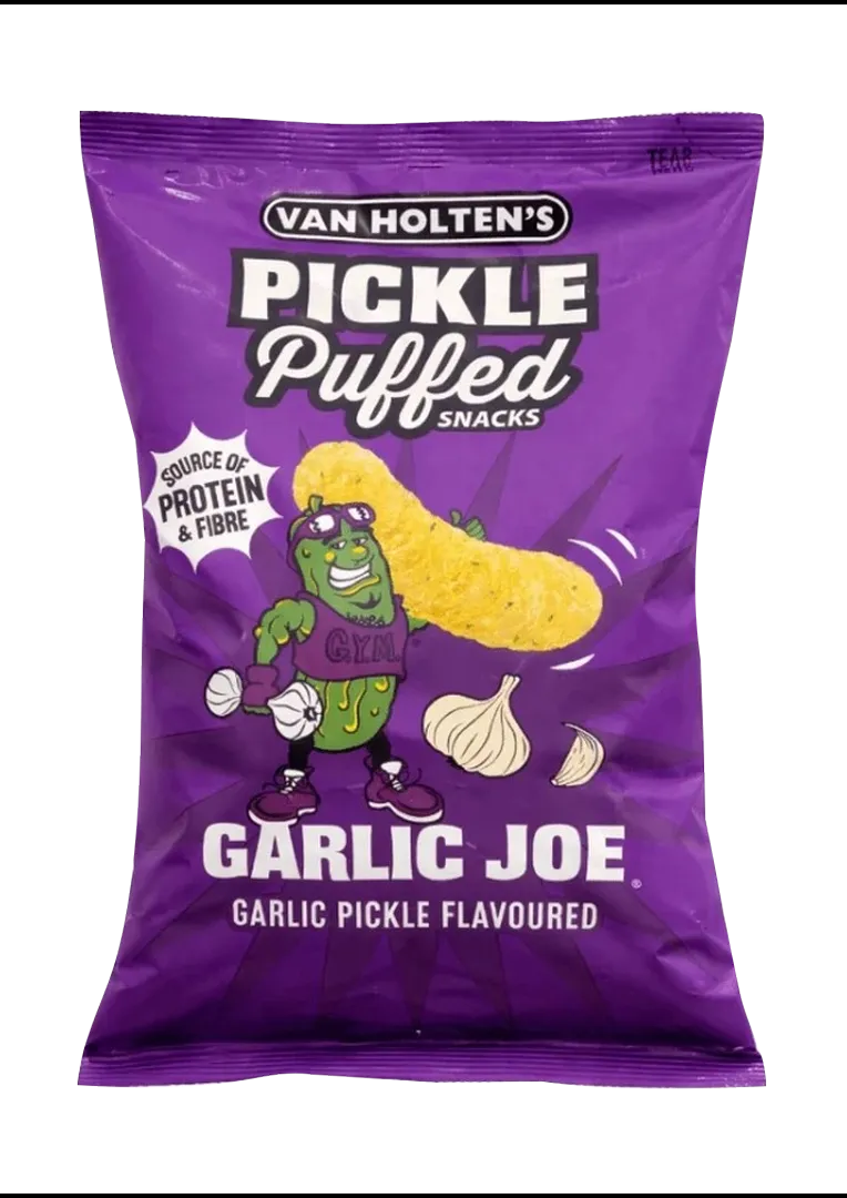 Van Holten`s Pickle Puffed Snacks Garlic Joe