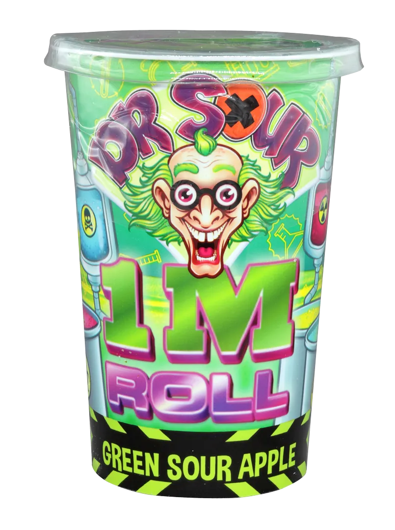 Dr Sour 1 M Roll Green Sour Apple