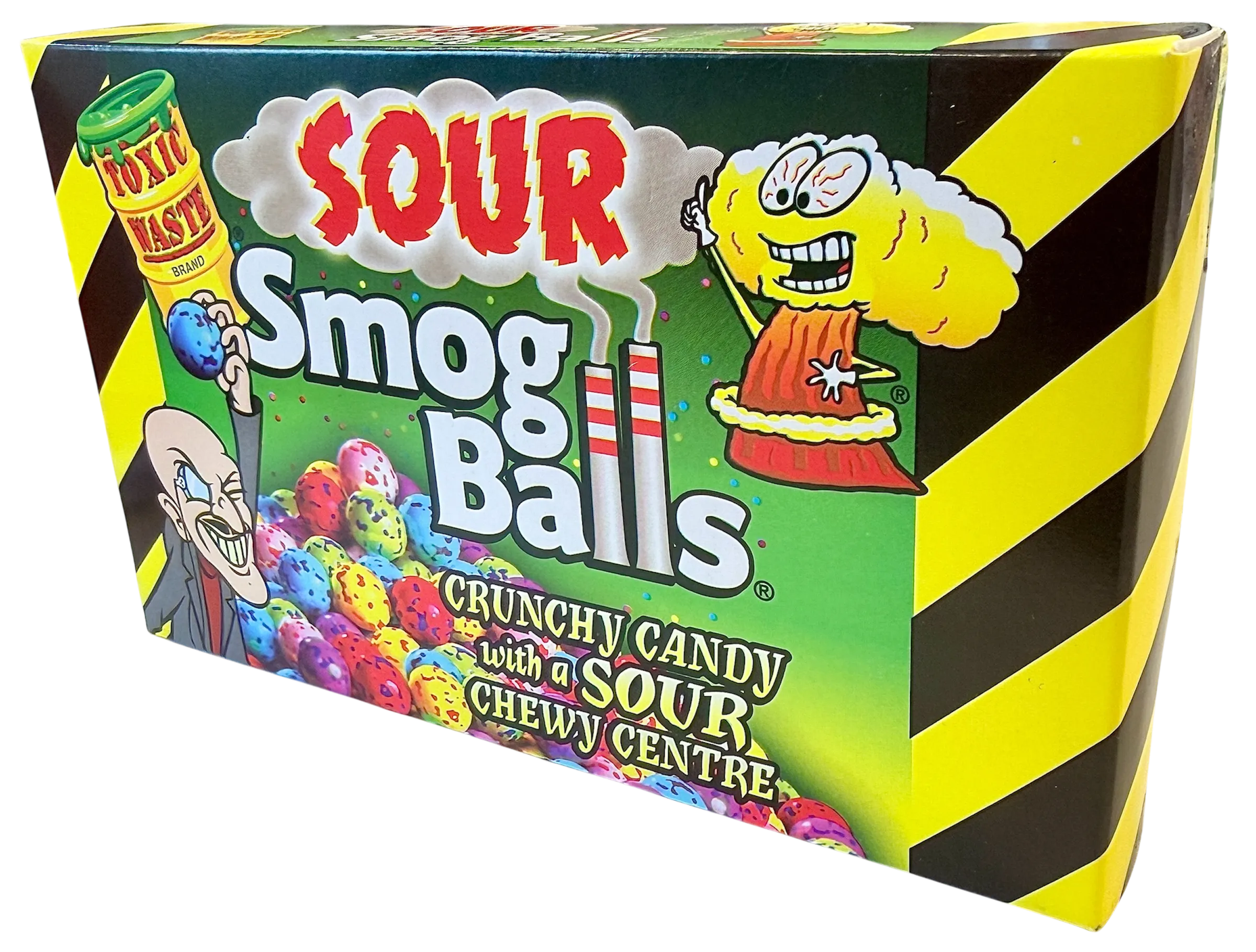 Toxic Waste Sour Smog Balls Theatre Box