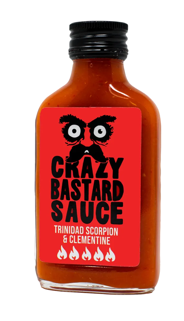 Crazy Bastard Sauce Trinidad Scorpion & Clementine