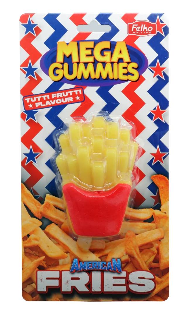Mega Gummies American Fries Tutti Frutti Flavour